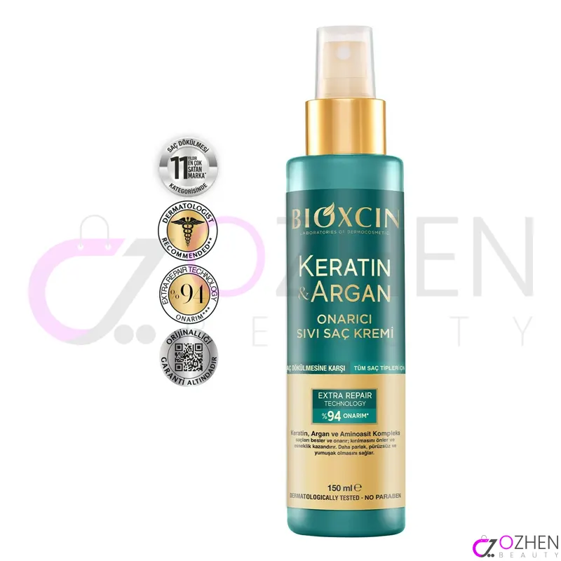 اسپری نرم و ترمیم کننده مو کراتین و آرگان بیوکسین 150 میل 8680512631620