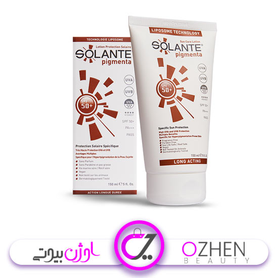 لوسیون ضد آفتاب بدن سولانته SPF 50+ حجم 150 میل 8699278480144