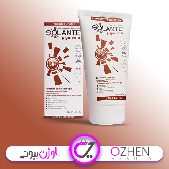 لوسیون ضد آفتاب بدن سولانته SPF 50+ حجم 150 میل 8699278480144