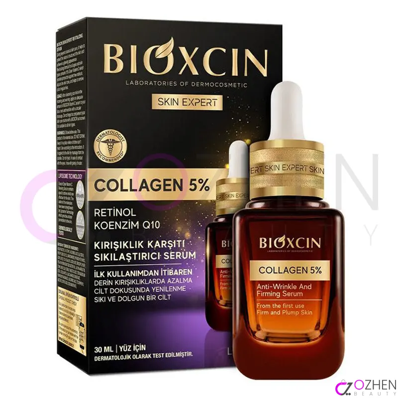 سرم کلاژن 5% و رتینول ضد چروک بیوکسین ۳۰ میل 8680512632542