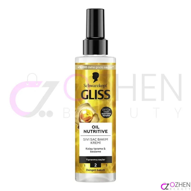 اسپری مو دو فاز گلیس oil nutritive موهای آسیب دیده 200 میل 3838824421551