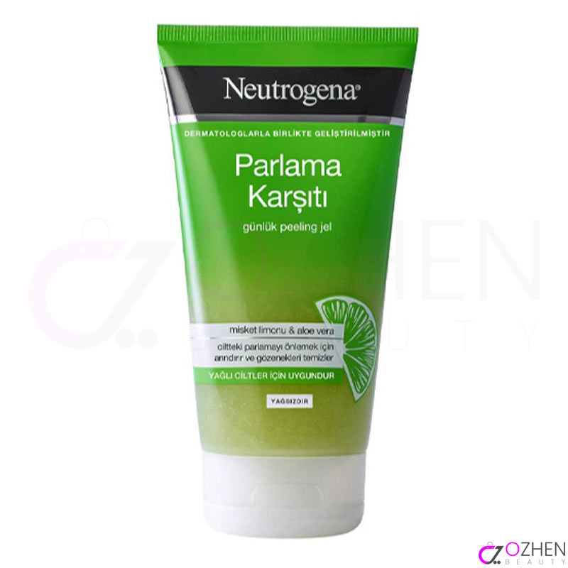 ژل اسکراب نوتروژینا حاوی عصاره لیمو و آلوئه ورا حجم 150 میلی لیتر