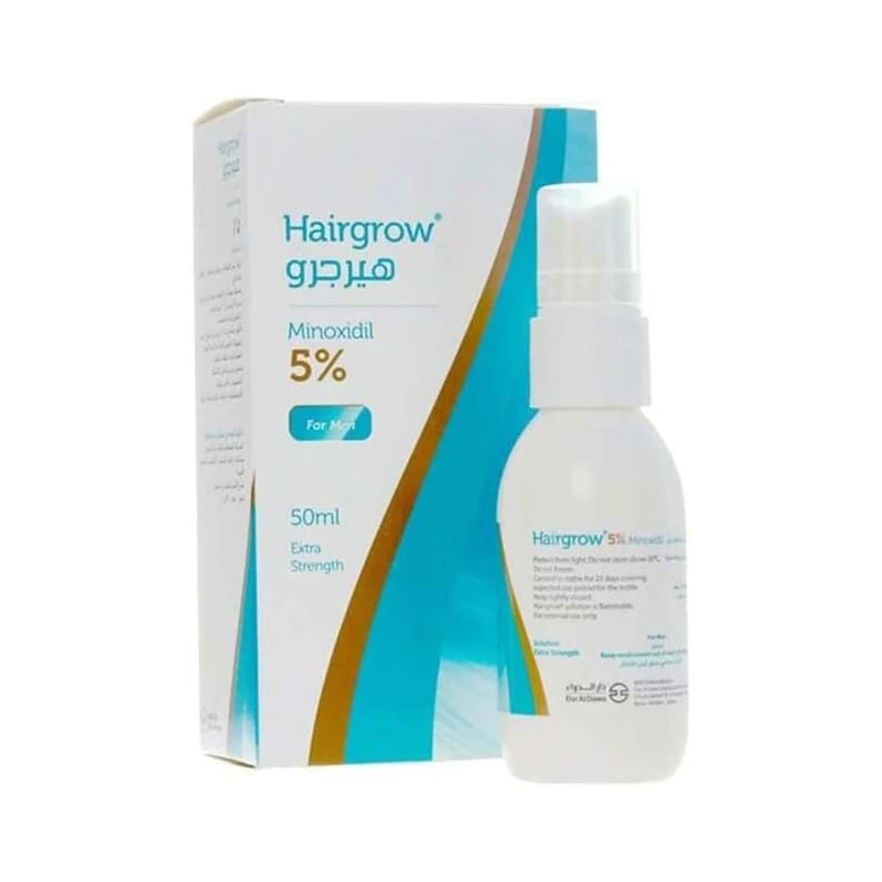 Minoxidil 5% spray, volume 50 ml اسپری ماینوکسیدیل 5% هیرجرو حجم 50 میل