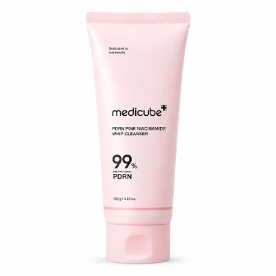 شوینده صورت مدی کیوب مدل PDRN Pink Niacinamide Whip