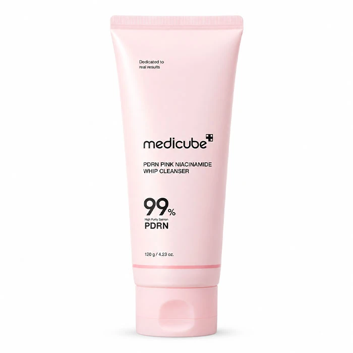 شوینده صورت مدی کیوب مدل PDRN Pink Niacinamide Whip