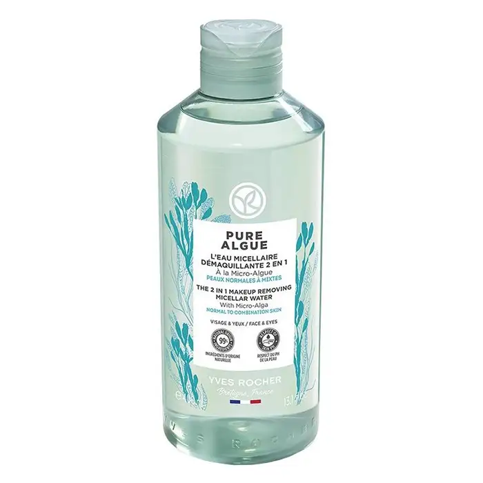 میسلار واتر پاک کننده آرایش 2 در1 ایوروشه مدل Pure Algue حجم 400 میل