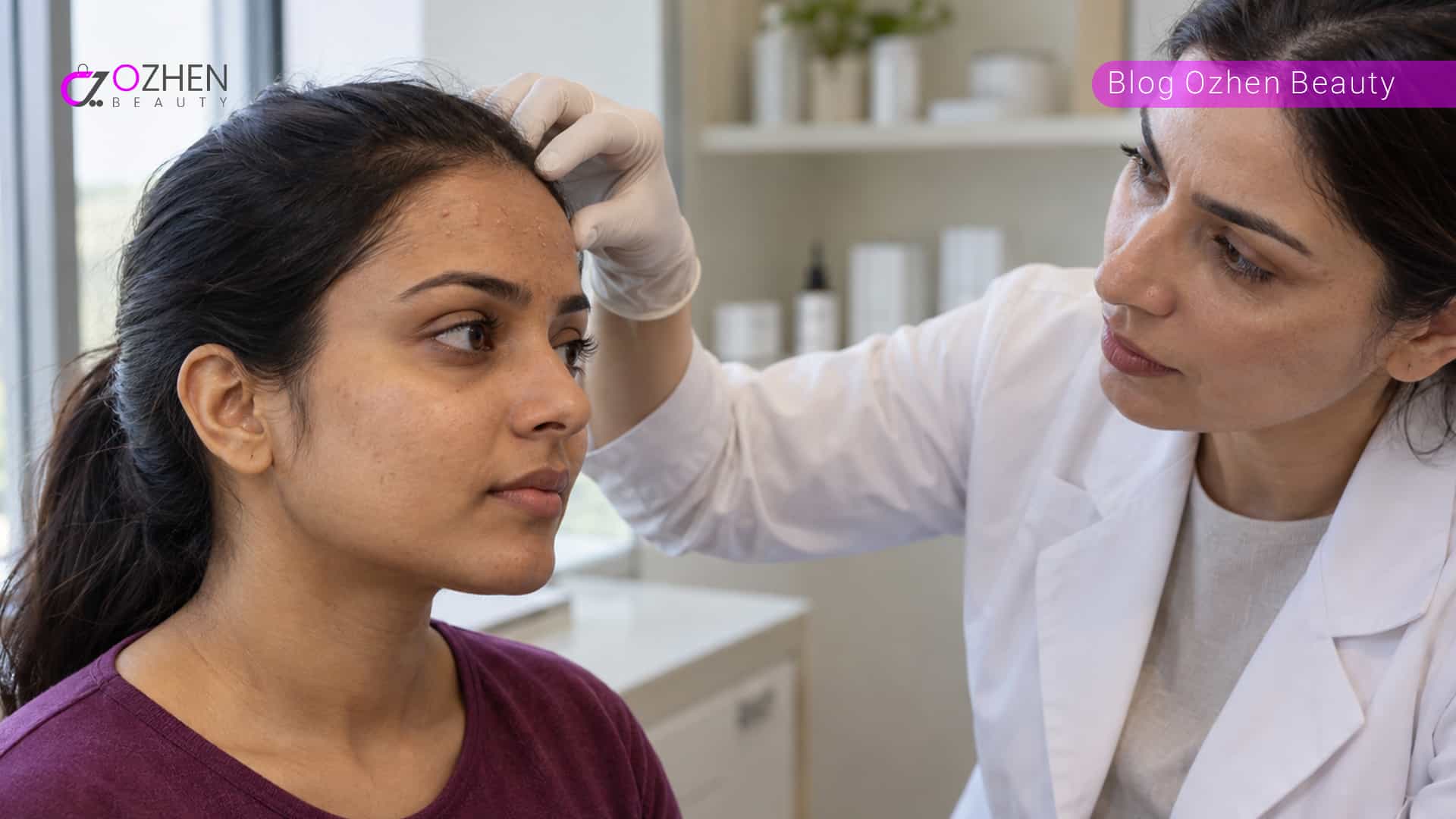 چرا جوشهای ریز روی پیشانی ایجاد میشوند؟